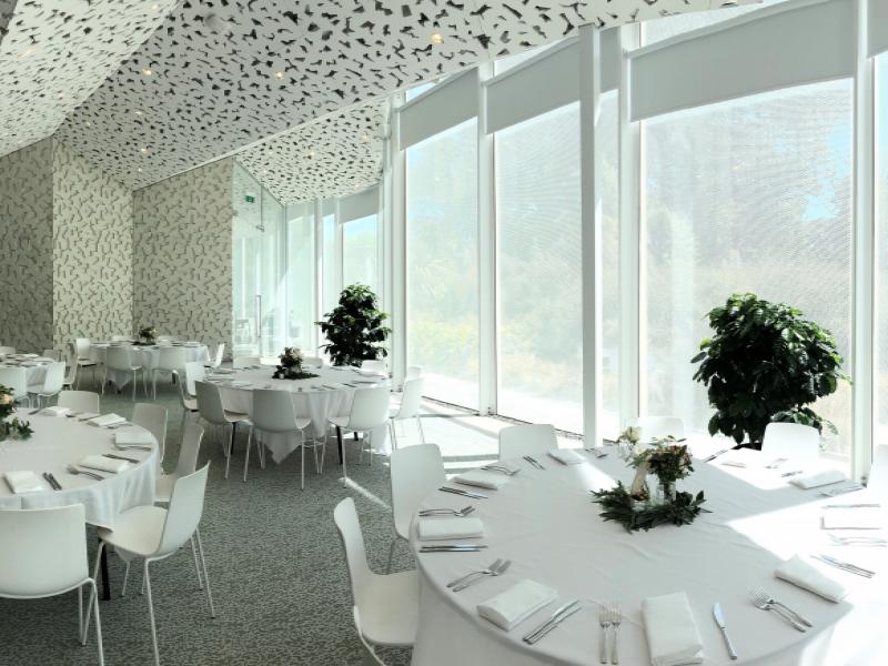 Inside seating at Ilex cafe
