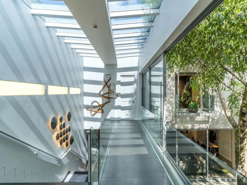 Inside cocoon house atrium venue hire