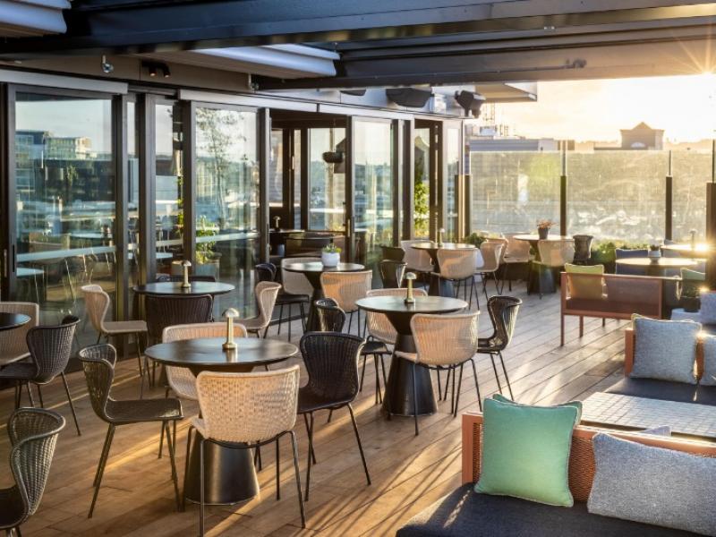 Sunset at QT roof bar