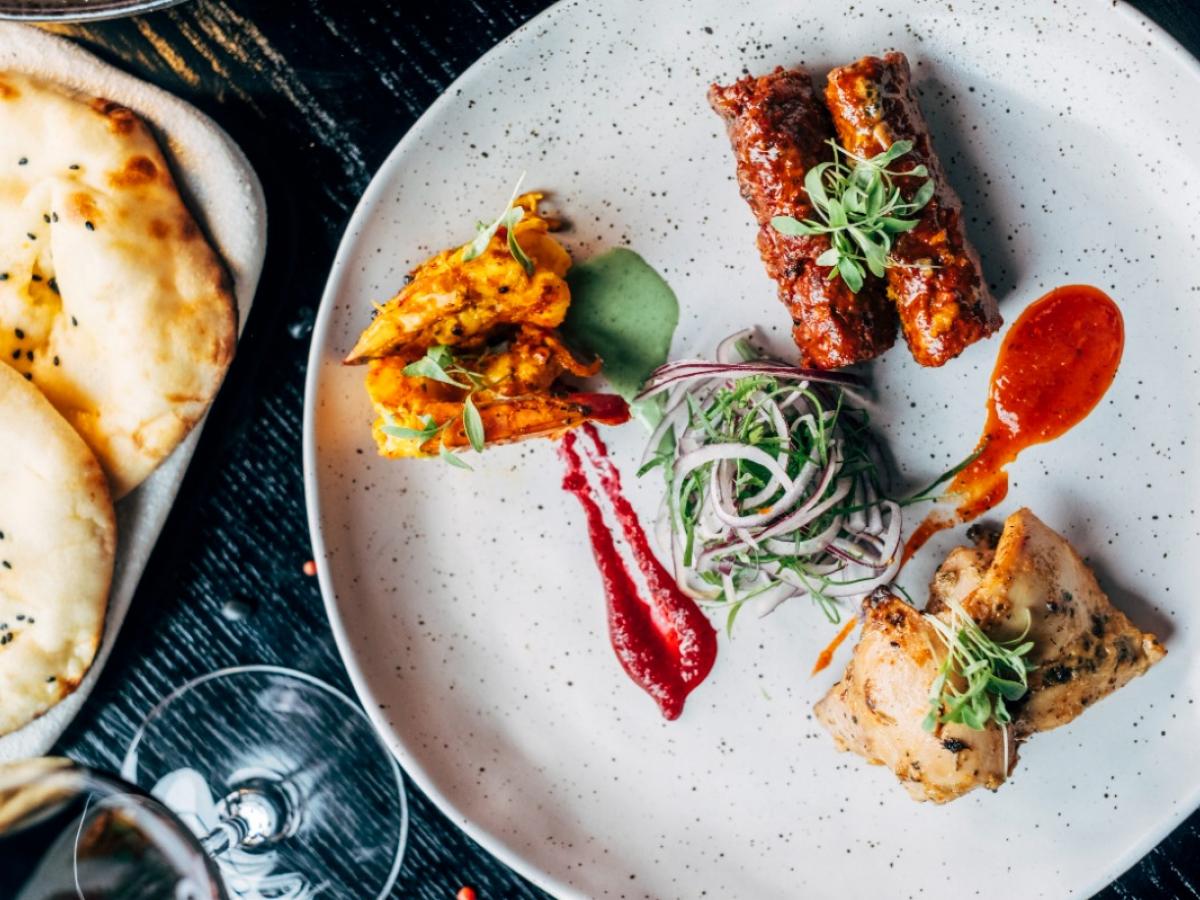 Food platter at Naumi