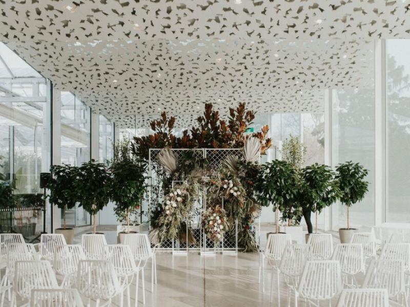 Wedding ceremony at Ilex cafe
